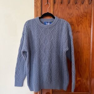Aelfric Eden Blue Cable Knit Sweater